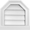Ekena Millwork Octagonal Top Surface Mount PVC Gable Vent w/ 2"W x 2"P Brickmould Sill Frame, 14"W x 14"H GVPOT14X1403SN - alternate 1